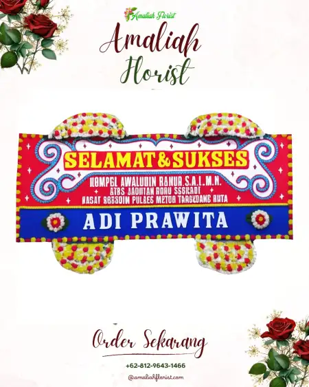 Papan Bunga Ucapan Selamat Salen