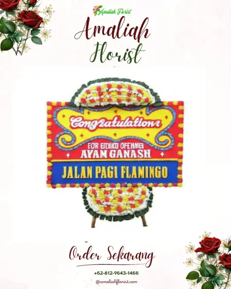 Sewa Papan Bunga Salen